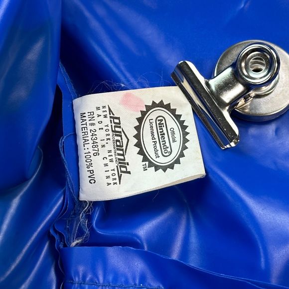 Vintage Pokemon Jacket Youth Size 5 Blue Nintendo Hooded Raincoat PVC Blastoise - Picture 4 of 16